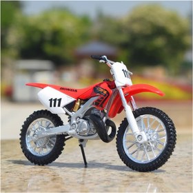 تصویر ماکت موتور هوندا سی آر 250 کراس HONDA-CR250R برند Maisto،سایز 1-18 HONDA-CR250R Maisto 1-18