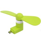 تصویر پنکه همراه مدل OTG Mini USB ( اندروید Micro USB ) - مشکی ا OTG Mini USB Portable Fan OTG Mini USB Portable Fan