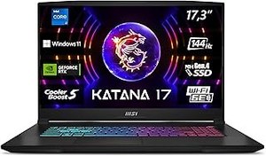 تصویر MSI Katana 17 ، 17.3 "، FHD ، 144Hz ، Intel Core I7-13620H ، RAM 2x8GB ، 1TB SSD ، RTX 4060 8GB ، Windows 11 Home ، Keyboard Qwertz ، Black ، B13VFK-269 MSI Katana 17, 17.3&quot;, FHD, 144Hz, Intel Core i7-13620H, 2x8GB RAM, 1TB SSD, RTX 4060 8GB, Windows 11 Home, QWERTZ Keyboard, Black, B13VFK-269