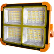 تصویر پروژکتور و پاوربانک شارژی خورشیدی اسمال سان مدل solar led light sl D8 