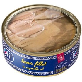 تصویر کنسرو ماهی فیله تن در روغن گیاهی تاپسی – 240 گرم Topsi Tuna Fillet In Vegetable Oil 240gr