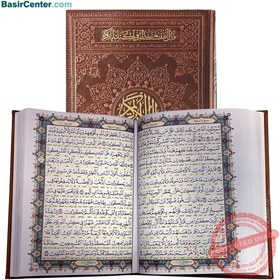 تصویر قلم قرآنی بصیر 8 گیگ BSR280 | بسته شماره 7 با قرآن 604 صفحه عثمان طه (کیف برزنتی) 