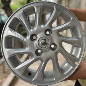 تصویر رینگ اسپرت سایز 14 کد 212 نقره ای گام آفرین ( کوئیک،ساینا،تیبا ) WHEEL 14 INCH 212