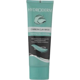 تصویر ماسک صورت رسی پاک کننده قوی کربن 100 میل هیدرودرم Hydroderm Carbon Clay Mask 100ml