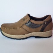 تصویر تخفیف بی نظیر کفش طبی استاندارد اداری مجلسی مردانه سبک و نرم رنگ زیتونی باارسال رایگان 