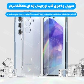 تصویر قاب ژله ای شفاف گوشی Galaxy A55 