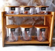 تصویر سرویس پاسماوری ۶ عددی با استند اکرولیک نشکن 