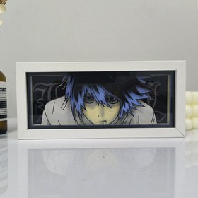 تصویر تابلو لایت باکس انیمه ای دفترچه مرگ | Death Note Anime Light Box 