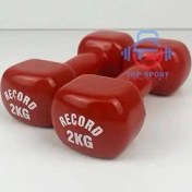 تصویر دمبل رکورد مدل 002 وزن ۲ کیلوگرم بسته ۲ عددی 