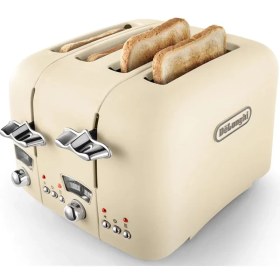 تصویر توستر دلونگی مدل CT04 De'Longhi Argento Flora CT04 .4 Slice Toaster