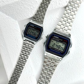 تصویر ساعت مچی کاسیو مدل نوستالژی بند استیل مردانه و زنانه 