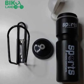 تصویر قمقمه دوچرخه غزال مدل پایه دار آلومنیومی 