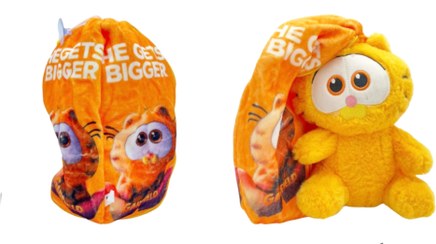 تصویر عروسک گارفیلد سوپرایزی سایز ۳۰ سانتی متر 