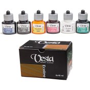 تصویر رنگ اکولین وستا ۶ رنگی با چسبندگی بالا 