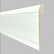 تصویر قرنیز پی وی سی ۱۳ سانت کد GP131 رنگ سفید طول ۳ متر 