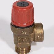 تصویر شير اطمينان 3بار برنجي رزوه 3 times brass threaded safety valve