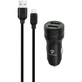 تصویر شارژر فندکی LENYES CA865 USB+PD LENYES CA865 USB+PD lighter charger