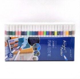 تصویر ماژیک 48 رنگ اکرولیک کد 881248 