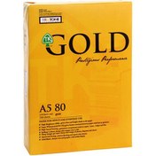 تصویر کاغذ گلد سایز A5 Gold Size A5 Size