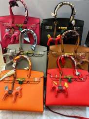 تصویر کیف هرمس زنانه دستی و دوشی چرمی مدل لاکچری با پک اورجینال 