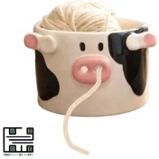 تصویر جا کاموایی فانتزی گاوی 