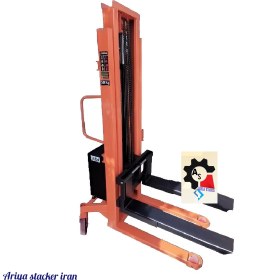 تصویر استاکر برقی ظرفیت ۲ تن حداکثر ارتفاع ۳ متر Electric stacker with a capacity of 2 tons and a maximum height of 3 meters