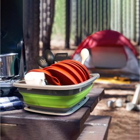 تصویر مشخصات، قیمت و خرید آب چکان مدل Ironman 4x4 - Collapsible Dish Rack 