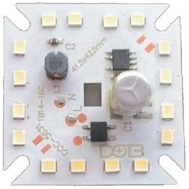 تصویر چيپ ال ای دی220ولت16واتDOB سفيد خازن دار 