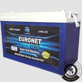 تصویر باتری ۱۰۰ آمپر UPS ژل ،دیپ سایکل (باتری خورشیدی) برند یورونت /تایوان Euronet gel solar 100A battery deep cycle/ Taiwan