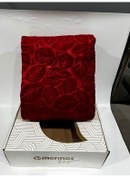 تصویر پتوی دو نفره قرمز پتو تک ظرافت اورجینال Merinos 