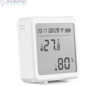 تصویر سنسور هوشمند دما و رطوبت با نمایشگر 