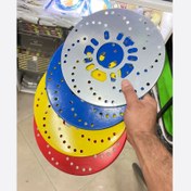 تصویر دیسک تزیینی چرخ فلزی در رنگ بندی کیفیت درجه یک بسته دو عددی 