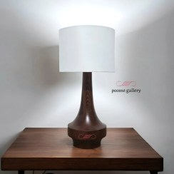 تصویر آباژور چوبی مینیمال پومه 