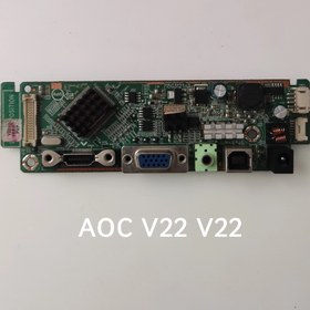 تصویر بردکامل مانیتور ال ای دی AOC مدل V22 V22 