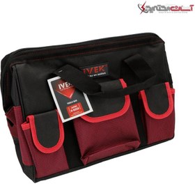 تصویر کیف ابزار ایوک مدل K-8223 با ۱۲ عدد محفظه برزنتی 