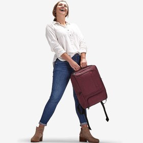 تصویر کوله پشتی لپ تاپ باریک جونیور حرفه ای برای سفر ، مدرسه ebags Pro Slim Jr Laptop Backpack (Heathered Graphite)