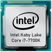 تصویر سی پی یو اینتل مدل Core i7-7700K ا Intel Core i7-7700K  CPU Intel Core i7-7700K  CPU