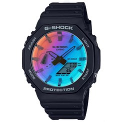 تصویر ساعت مچی کاسیو جی شاک مدل Ga2100sr-1A مشکی (جیشاک GShock) تمام فول تنظیم اتوماتیک با پایتخت کشورها،اتولایت اتوماتیک ساعت مچی عقربه ای مردانه جی شاک مدل ساعت مچی کاسیو جی شاک مدل Ga2100sr-1A مشکی (جیشاک GShock) تمام فول تنظیم اتوماتیک با پایتخت کشورها،اتولایت اتوماتیک