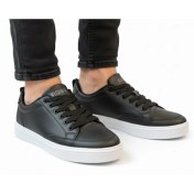 تصویر کتانی مردانه برشکا پونیک سفید با رویه چرم مصنوعی 