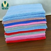 تصویر حوله دستی دورو نخ سایز 70*35 با تراکم بالا 