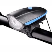 تصویر چراغ شارژی جلو دوچرخه ۲۵۰ لومن شارژی بوقدار 7588 Prestigious 250 lumen rechargeable bicycle headlight 7588