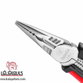 تصویر دم باریک الکترونیک چند کاره RH-1393 رونیکس (8 اینچی) Multi function electronics long nose pliers RH-1393 ronix