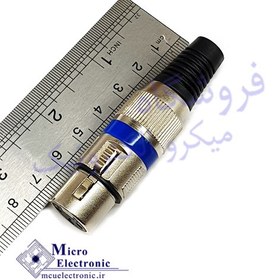 تصویر فیش کنون XLR مادگی سرکابلی دورنگ 