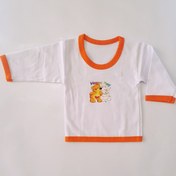 تصویر پیراهن نوزادی _ طرح خرس و خرگوش 