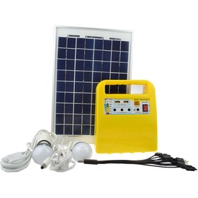 تصویر پکیج روشنایی پاوربانک خورشیدی قابل حمل مدل SG-1210W SOLAR LIGHT/CHARGE/POWER BANK SG-1210W