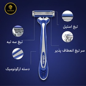 تصویر تیغ اصلاح ژیلت Blue3 ا Gillette Blue 3 Comfort Shaving Blade Gillette Blue 3 Comfort Shaving Blade