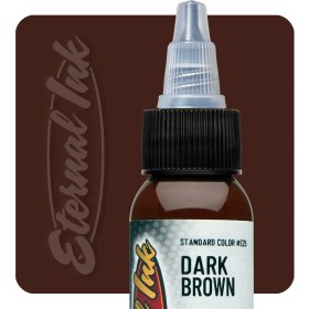 تصویر رنگ تتو اترنال Eternal Dark Brown 