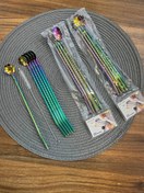 تصویر نی شربت قاشق دار هفت رنگ 