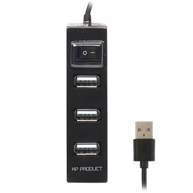 تصویر هاب چهار پورت USB 2.0 ایکس پی پروداکت مدل XP-H806R XP Product XP-H806R 4 Ports USB 2.0 Hub