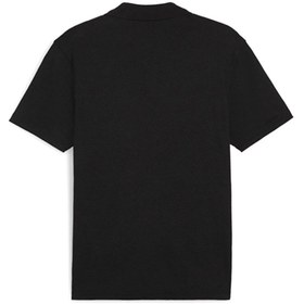 تصویر تیشرت مردانه اورجینال پوما مشکی Puma THY-65853503 تی شرت چوگان ترکیش ایرلاینز تی شرت یقه چوگان فوتبال مردانه ترکیش ایرلاینز THY-65 